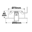 111833 ISOLED LED Downlight WW 6W 120° 3000K inkl. Trafo Produktbild Additional View 2 S