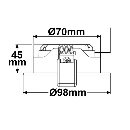 111833 ISOLED LED Downlight WW 6W 120° 3000K inkl. Trafo Produktbild Additional View 1 L