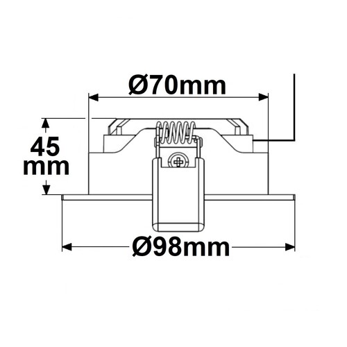 111833 ISOLED LED Downlight WW 6W 120° 3000K inkl. Trafo Produktbild Additional View 2 L