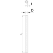 2046002 Obo S16W ALU Aluminiumrohr ohne Gewinde ø16, 3000mm  Aluminium Produktbild Additional View 1 S