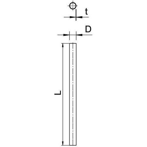 2046003 Obo S20W ALU Aluminiumrohr ohne Gewinde ø20, 3000mm  Aluminium Produktbild Additional View 1 L