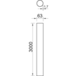 2046008 Obo S63W ALU Aluminiumrohr ohne Gewinde ø63, 3000mm Aluminium Produktbild 1 S