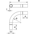 2046015 Obo SB32W ALU Aluminiumrohrbogen ohne Gewinde ø32mm  Aluminium Produktbild Additional View 1 S