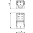 2054450 Obo 61 225 FL Universalklemme für 2 starre flexible Leiter 0,2 2,5mm² Produktbild Additional View 1 S