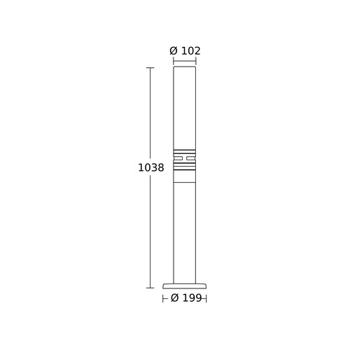 007881 Steinel Pollerleuchte GL60 Produktbild Additional View 2 L