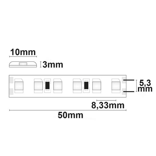 111910 Isoled LED SIL830-Flexband 24V,9,6W,IP66 3000K Produktbild Additional View 1 L