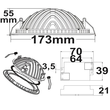 112431 ISOLED LED Downlight LUNA 18W weiss indirektes Licht warmweiss Produktbild Additional View 2 S