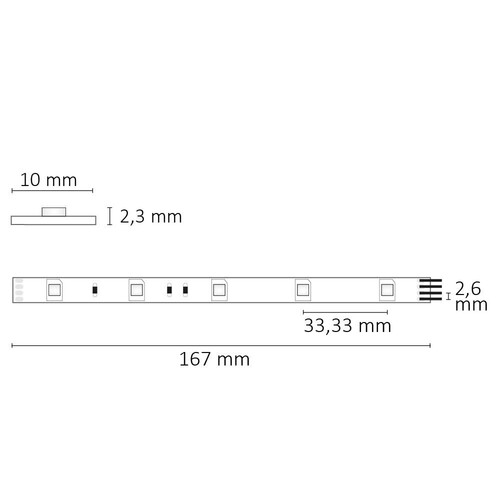 112068 ISOLED LED SIL-Flexband 24V 7,2W IP20 RGB Produktbild Additional View 2 L