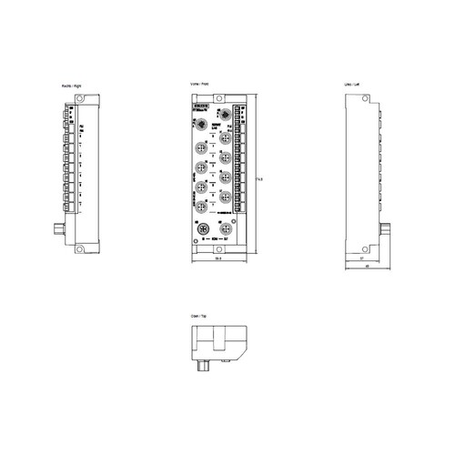 6ES7147-6BG00-0AB0 Siemens SIMATIC DP, ET 200ECO PN, 8 DIO DC 24V Produktbild Additional View 2 L