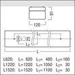 42182638 ZG Perluce O LED4600-840 L1520 EVG IP50 WH Produktbild Additional View 3 S