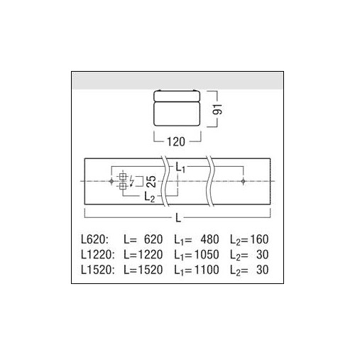 42182638 ZG Perluce O LED4600-840 L1520 EVG IP50 WH Produktbild Additional View 3 L