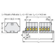 262-132 WAGO EEX EII KLEMMENL. 4QMM 2-POL. 2-L. Produktbild Additional View 1 S