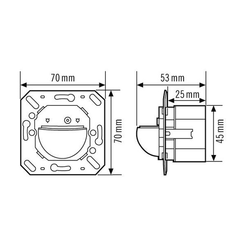 EP10426445 Esylux PD-C180i KNX Wandmontage-Präsenzmelder 180° KNX-Bus Produktbild Additional View 1 L