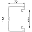 6279203 Obo GA S70110EL Geräteeinbaukanal symmetrisch 70x110x20 Produktbild Additional View 1 S