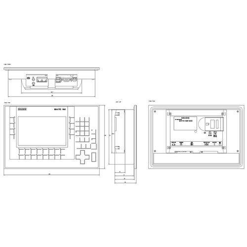 6AV2124-1GC01-0AX0 Siemens SIMATIC HMI KP700 COMFORT Produktbild Additional View 2 L