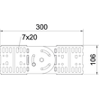 7082436 Obo RGV 110 FT Gelenkverbinder für Kabelrinne 110x300  Stahl Produktbild Additional View 1 S