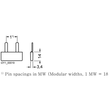 5ST3600 Siemens Stiftsammelschiene 10mm² Anschluss 2x1-phasig Produktbild Additional View 1 S