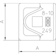 5311554 Obo 249 8 10 VA OT Schnellver- binder Oberteil 8-10mm, Edelstahl Produktbild Additional View 1 S