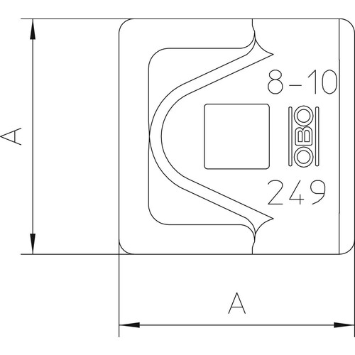 5311554 Obo 249 8 10 VA OT Schnellver- binder Oberteil 8-10mm, Edelstahl Produktbild Additional View 1 L