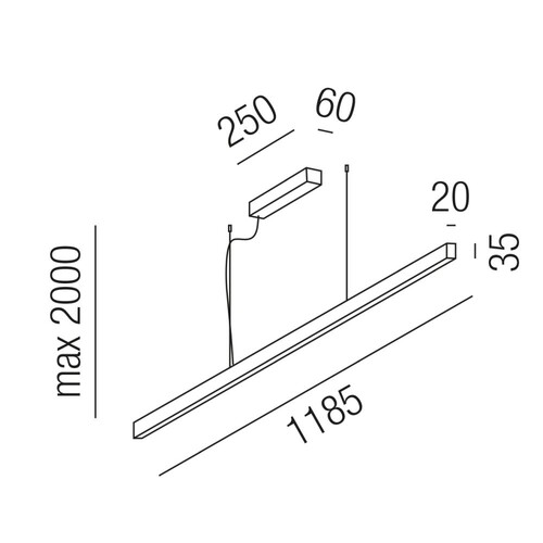 57300/120-W Leuchtwurm HL Melbourne 112xLED 0,3W 3000K 2480lm dimmbar Produktbild Additional View 1 L