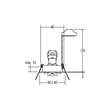 36188250 Brumberg Einbaustrahler Eckig 1xGU10 max.50W Schwarz/Alu Produktbild Additional View 2 S