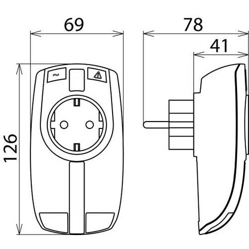 909310 DEHN Überspannungsableiter DEHNprotector Kombiadapter Produktbild Additional View 3 L
