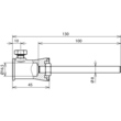 106340 DEHN Befestigungs-Adapter D 16mm gerade ZG/NIRO f. DEHNiso Produktbild Additional View 2 S