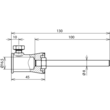 106340 DEHN Befestigungs-Adapter D 16mm gerade ZG/NIRO f. DEHNiso Produktbild Additional View 1 S