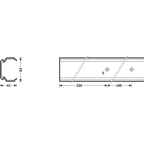 485451 Trilux 07690/III/58-U Tragprofil Produktbild Additional View 2 L