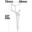 112188 Isoled LED Aussenstrahler Cube IP65 4x2W warmweiss Produktbild Additional View 2 S