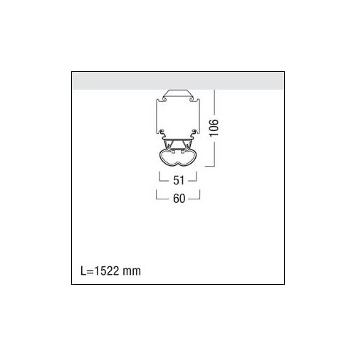 42182822 Zumtobel TECTON B BASIC L1522 LED5200-840 EVG WH Produktbild Additional View 3 L