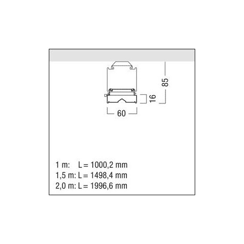 42183328 Zumtobel TECTON C LED8000-840 L1500 WB LDE WH Produktbild Additional View 3 L