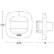 002978 Steinel Präsenzmelder Dual HF COM1 - Unterputz Weiß Produktbild Additional View 1 S