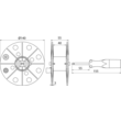 585010 DEHN Drahthaspel K-grau B 40mm m. Buchse leer Produktbild Additional View 2 S