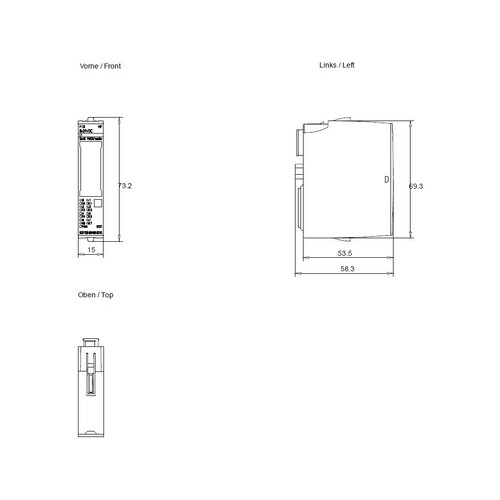 6ES7136-6BA00-0CA0 Siemens SIMATIC DP Elektronikmodul f. ET200SP F-DI 8X24VDC Produktbild Additional View 2 L