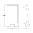 009816 Steinel L22 Design Sensor Aussenleuchte 1xE27 max.60W Produktbild Additional View 1 S