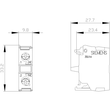 3SU1400-1AA10-1CA0 Siemens Kontaktmodul 1Ö Schraubanschluss Produktbild Additional View 2 S