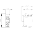 3SU1400-1AA10-1BA0 Siemens Kontaktmodul 1S Schraubanschluss Produktbild Additional View 2 S