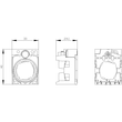 3SU1500-0AA10-0AA0 Siemens Halter f. 3 Module, Kunststoff Produktbild Additional View 1 S