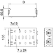 6065710 Obo FVM 610 DD Formteilverbinder mit Schnellverbindung 60x100  Stahl zin Produktbild Additional View 1 S