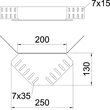 6067972 Obo REV 60 FS Eckverbinder für Kabelrinne   Stahl bandverzinkt Produktbild Additional View 1 S