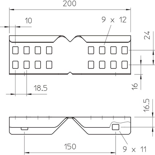 6208898 Obo LWVG 60 VA4301 Winkelverbinder für Kabelleiter 64x150 Produktbild Additional View 1 L