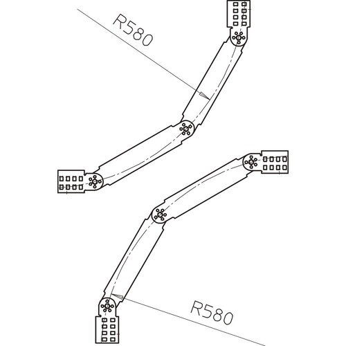 6213251 Obo LGBV 650 VS FS Gelenkbogen vertikal, mit VS Sprosse 60x500  Stahl Produktbild Additional View 1 L