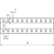 7070306 Obo SSLB 100 DD Stoßstellenleiste breit, mit 2 Befestig Produktbild Additional View 1 S