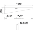 6418724 Obo AW 55 101 FT Wand  und Stielausleger mit angeschweißter Kopfpl Produktbild Additional View 1 S