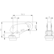 3SE5000-0AF01 Siemens Winkelrollenhebel für Positionsschalter 3SE51/52 Produktbild Additional View 1 S