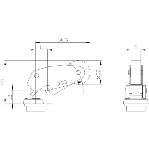 3SE5000-0AF01 Siemens Winkelrollenhebel für Positionsschalter 3SE51/52 Produktbild Additional View 1 L