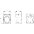 3SU1550-0AA10-0AA0 Siemens Halter Kunststoff/Metall  fÃŒr 3 Module Produktbild Additional View 1 S