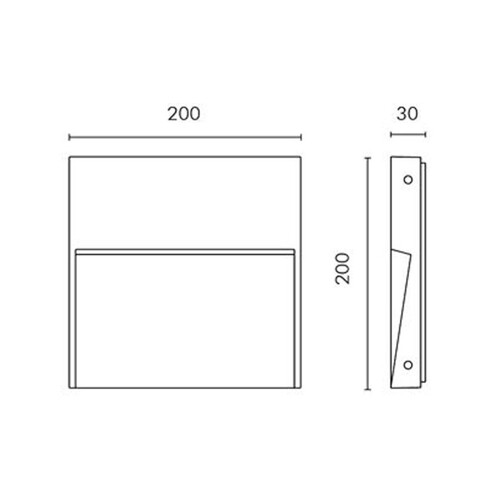 851-S6260W14 Molto Luce SKILL SQUARE WL grau LED 12,5W Produktbild Additional View 1 L