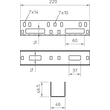 6066615 Obo VF AZK 50 FS Längsverbinder Innenverbinder, für AZ Kanal 45x45x220 Produktbild Additional View 1 S